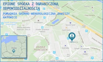 PORADNIA SKÓRNO-WENEROLOGICZNA ZAWISZY - EPIONE SPÓŁKA Z OGRANICZONĄ ODPOWIEDZIALNOŚCIĄ - UL. ZAWISZY CZARNEGO 7A, KATOWICE
